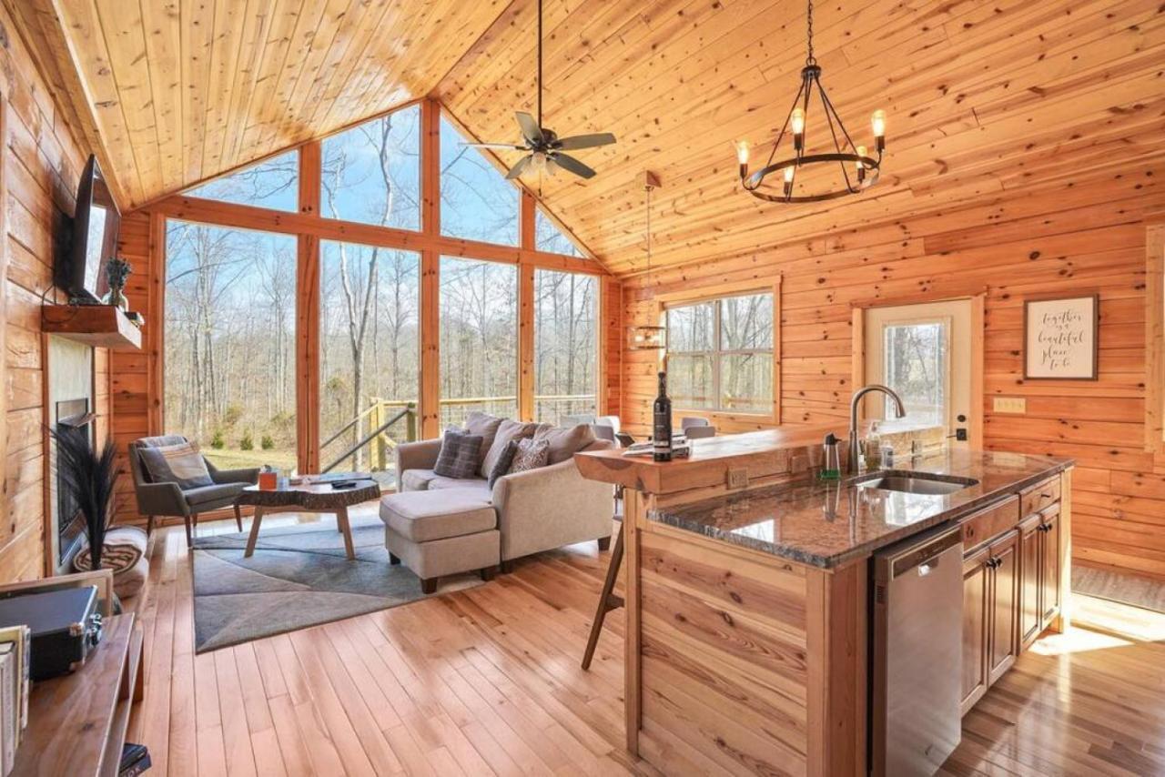 Fern Haven A Modern Take On Hocking Hills Cabins Stella Eksteriør billede