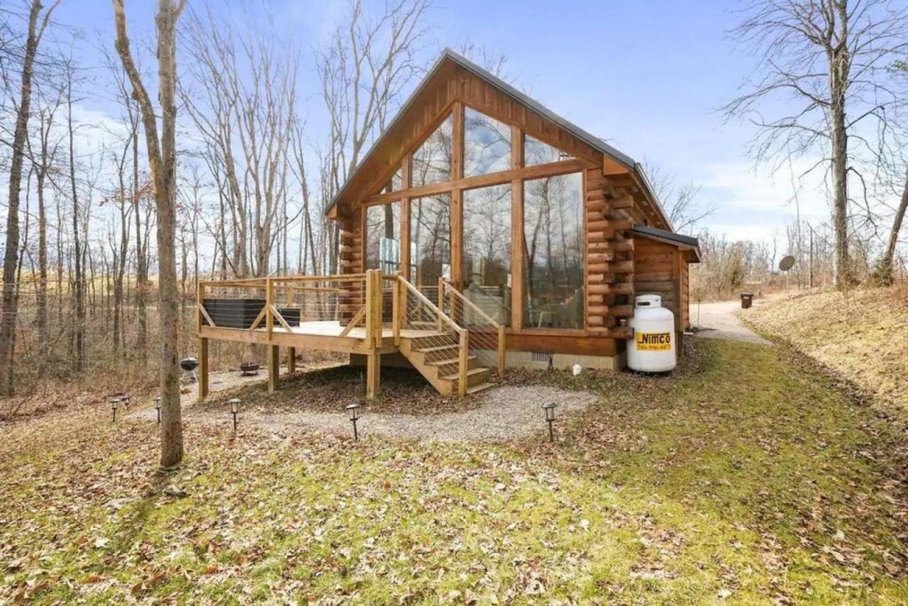 Fern Haven A Modern Take On Hocking Hills Cabins Stella Eksteriør billede