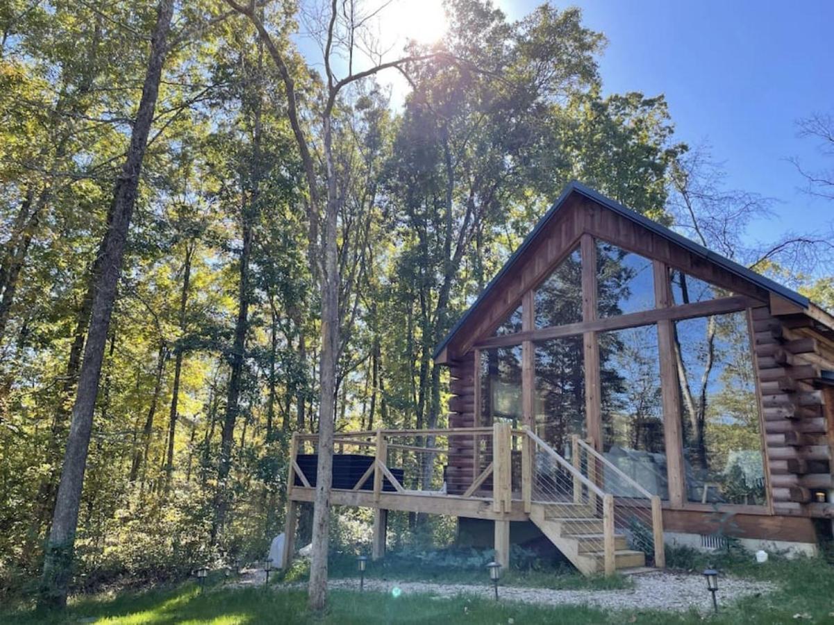 Fern Haven A Modern Take On Hocking Hills Cabins Stella Eksteriør billede