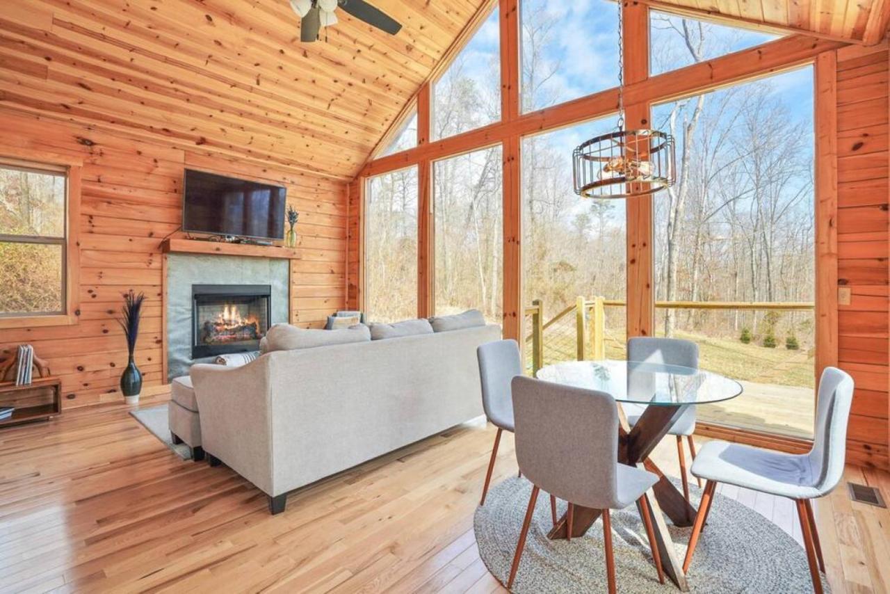 Fern Haven A Modern Take On Hocking Hills Cabins Stella Eksteriør billede